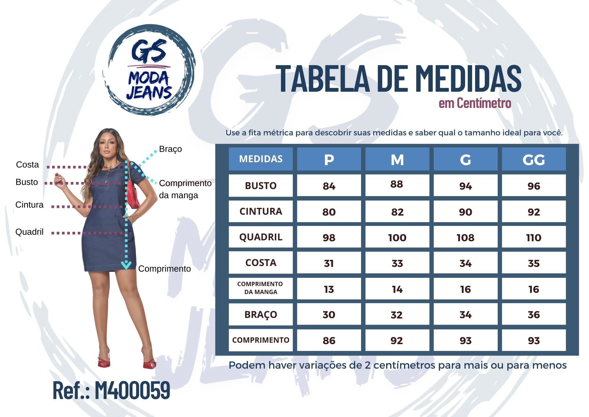 Vestido Jeans Chemise com Bolso no Busto - Imagem 4