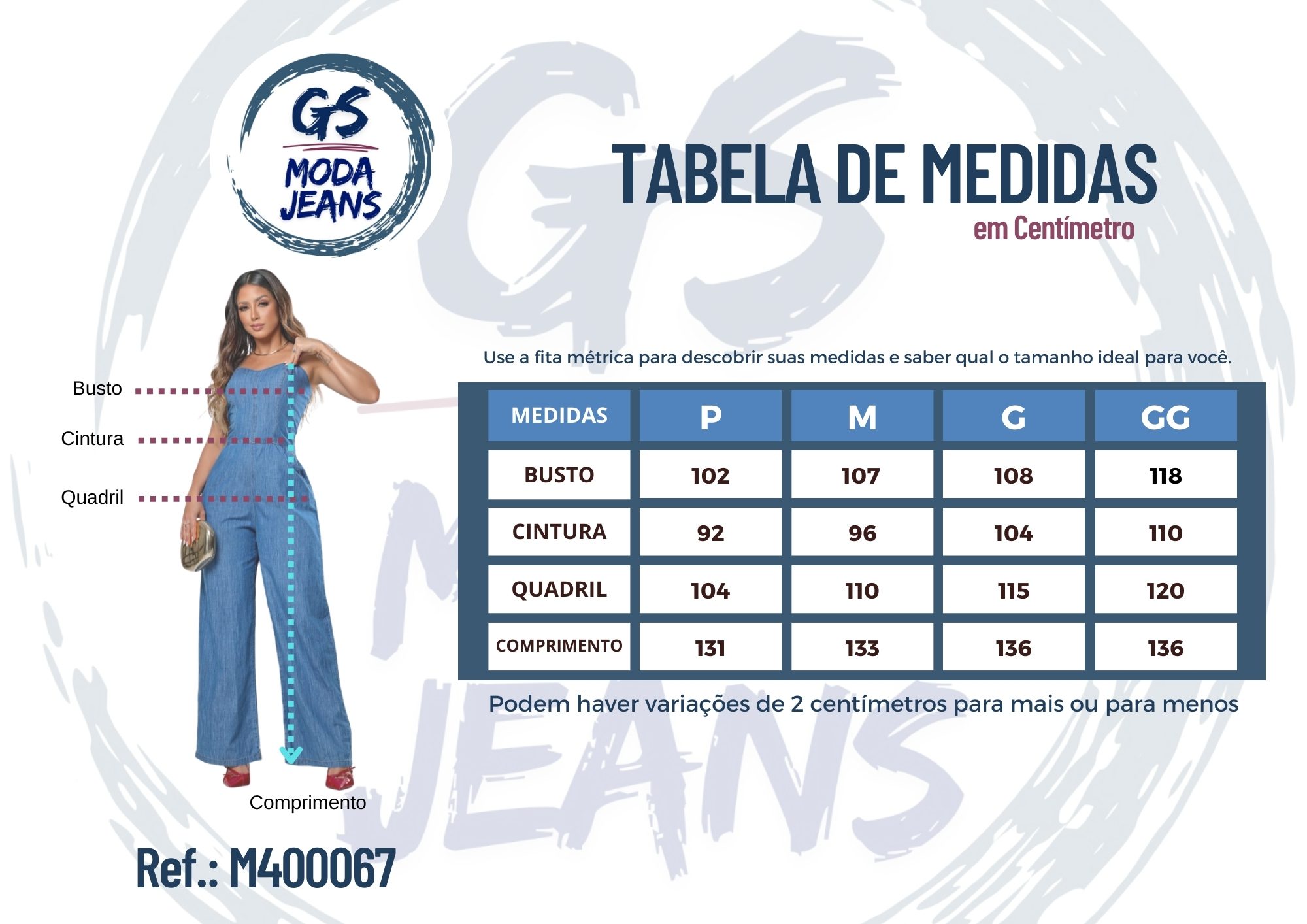 Macacão Jeans Azul com Alça Ajustável - Imagem 5
