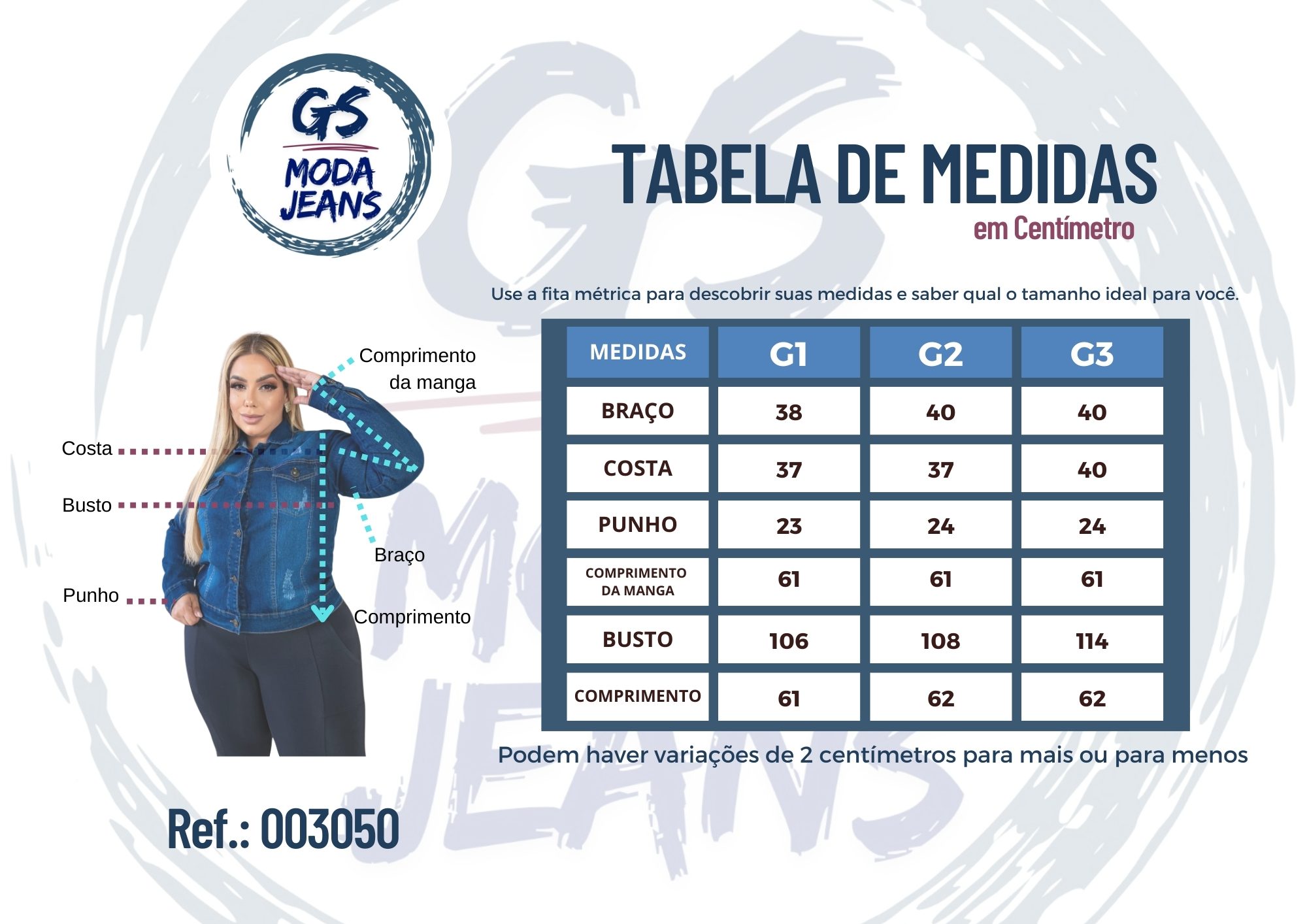 Jaqueta Jeans Plus Size com Lycra e Lavagem Escura - Imagem 4