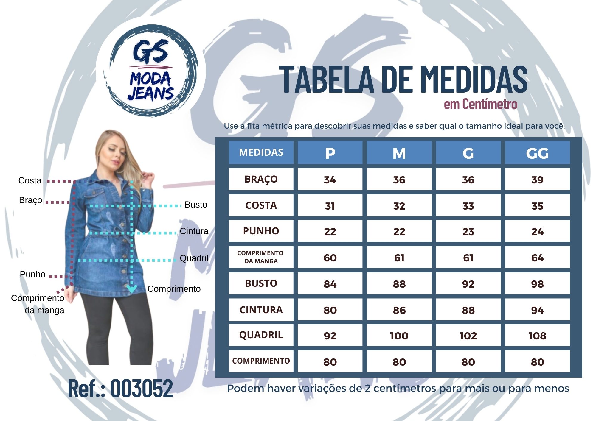 Jaqueta Parka Jeans com Lycra - Imagem 4