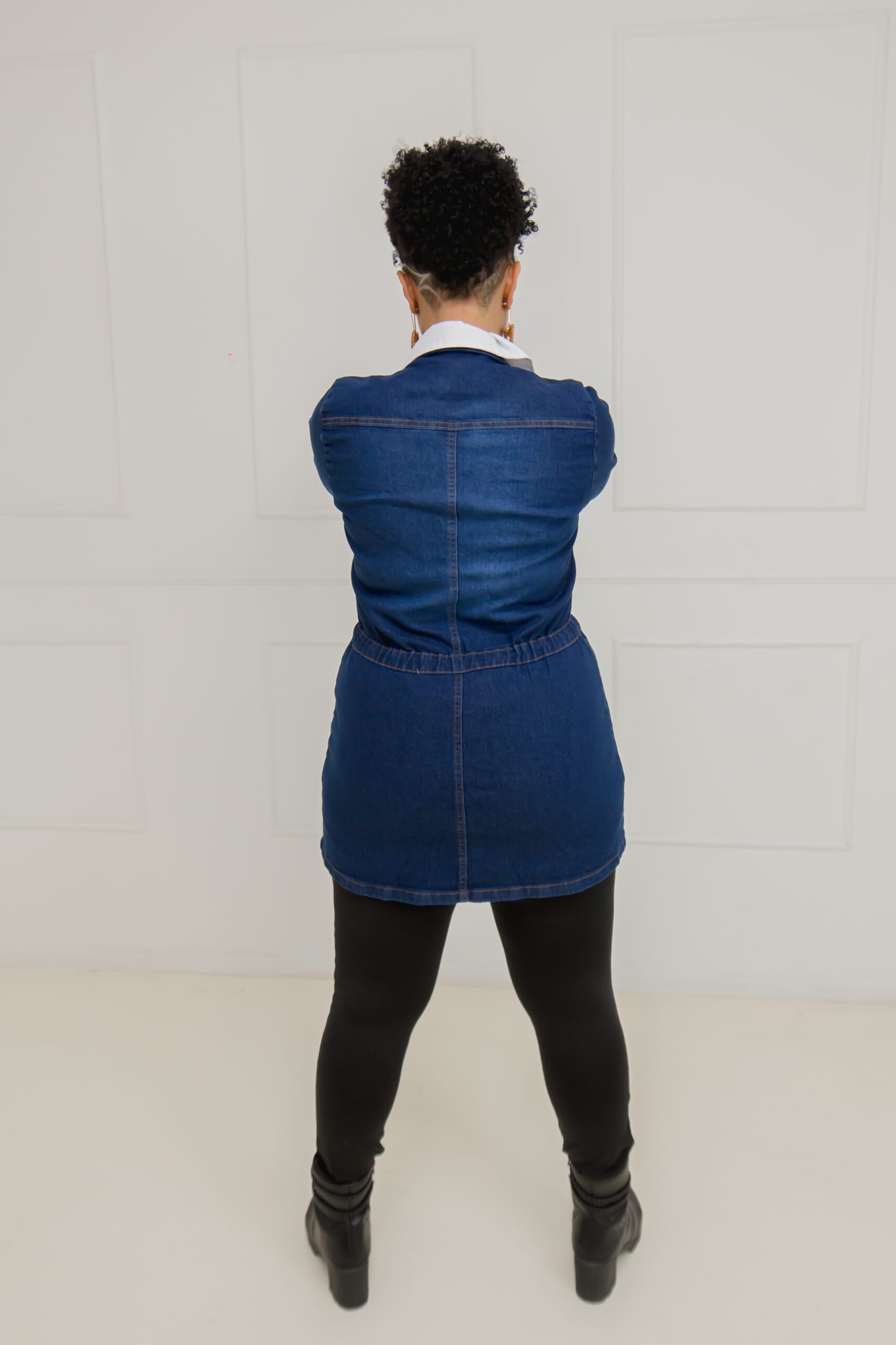 Parka Jeans Feminina Plus Size com Lycra - Imagem 6