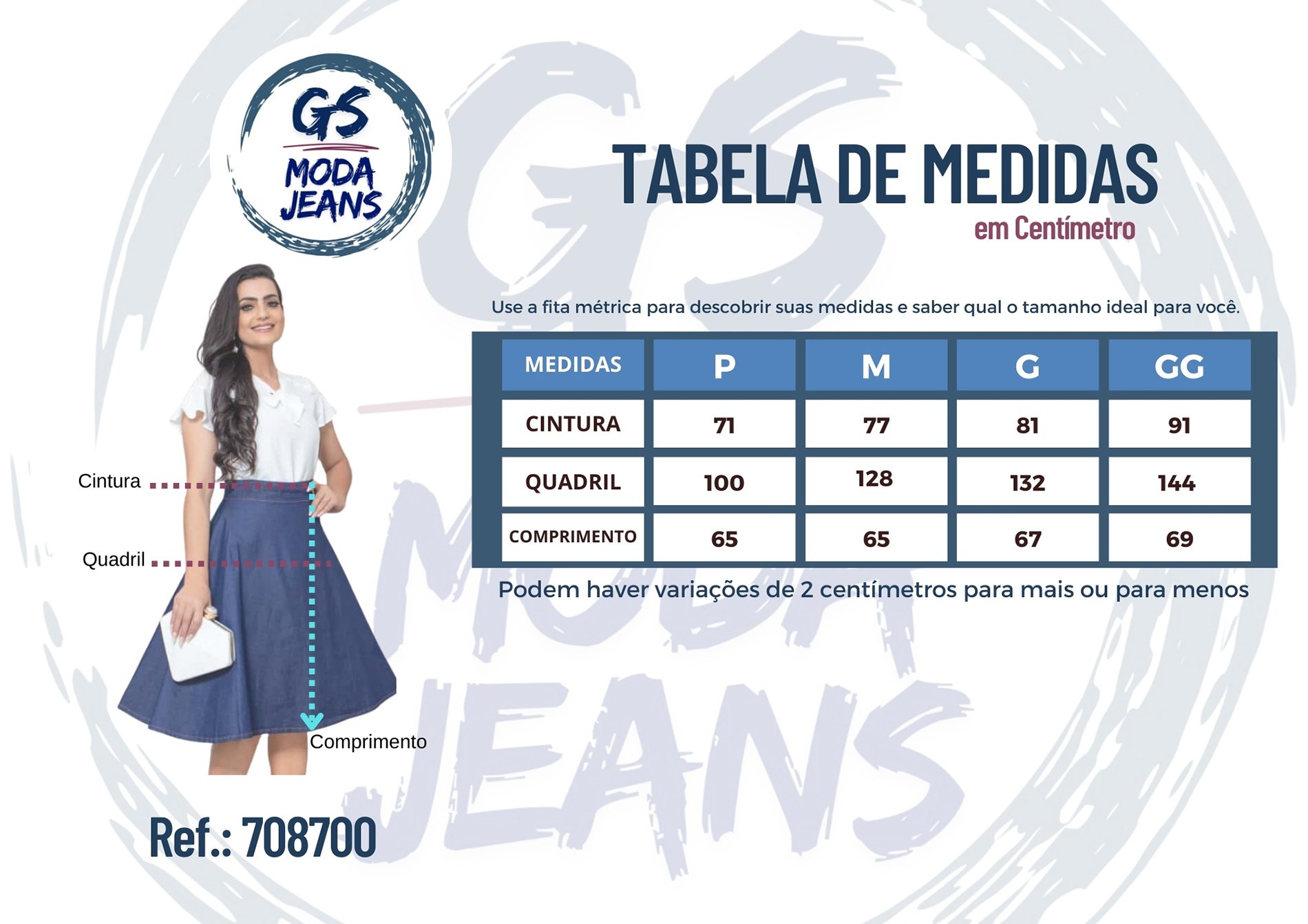 Saia Godê Jeans - Imagem 4