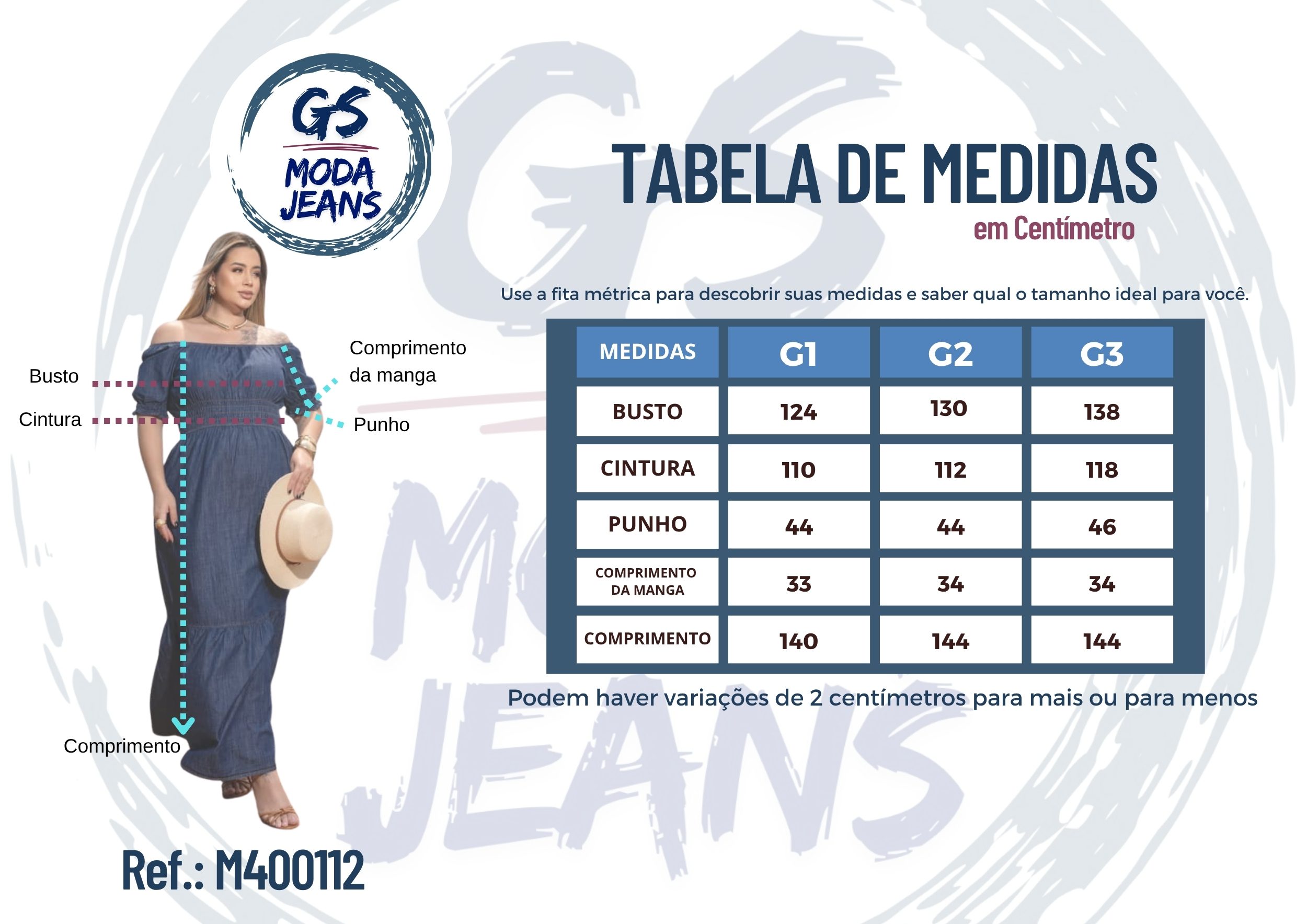 Vestido Jeans Longo Plus Size Manga Ciganinha - Imagem 4