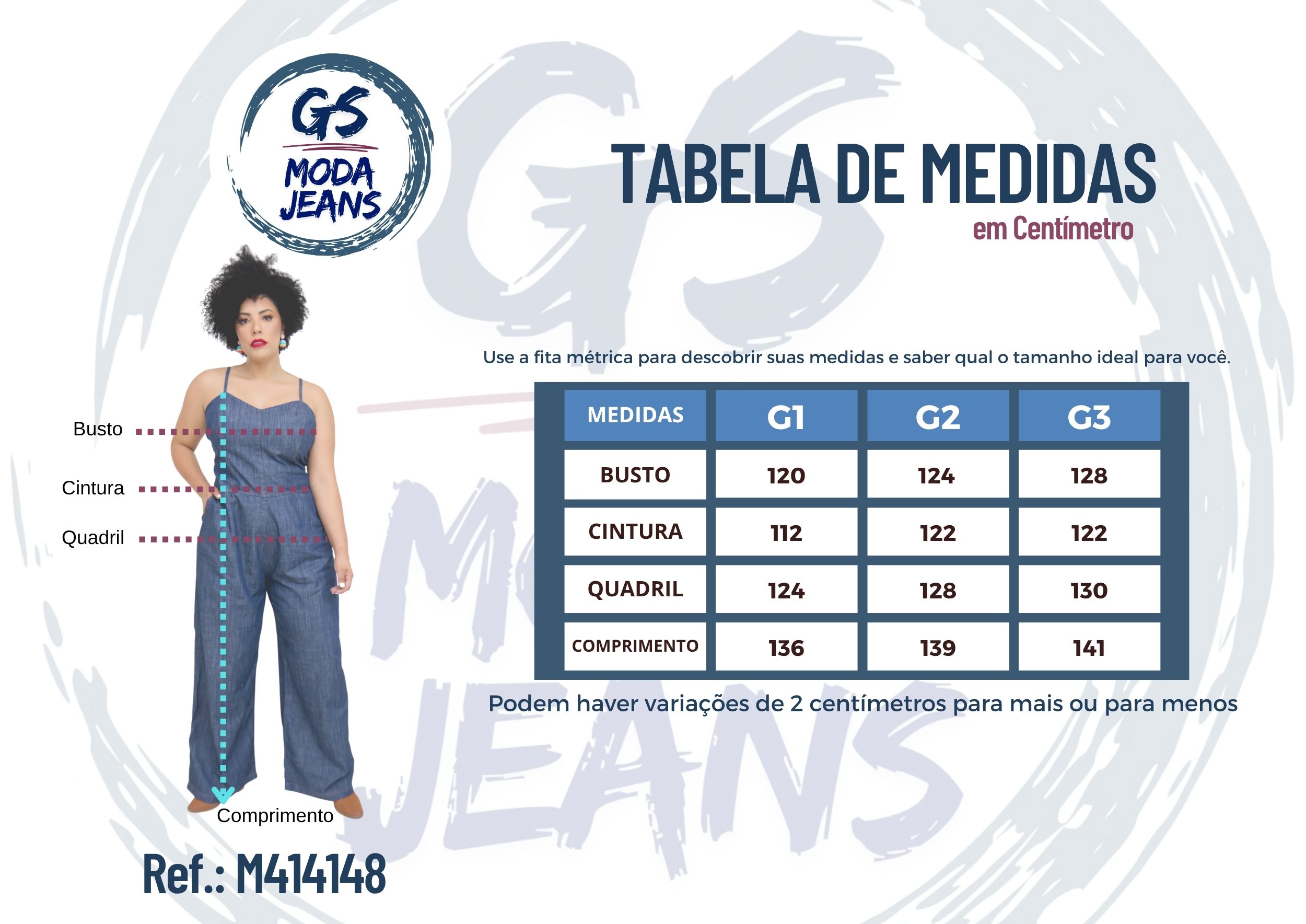 Macacão Feminino Jeans Plus Size com Alça Ajustável - Imagem 6