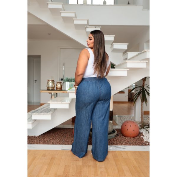 Calça Pantalona, Wide Leg Plus Size - Imagem 2