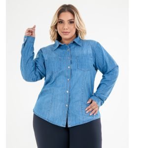 Camisa Jeans Confortável, casual