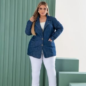Blazer Jeans Plus Size